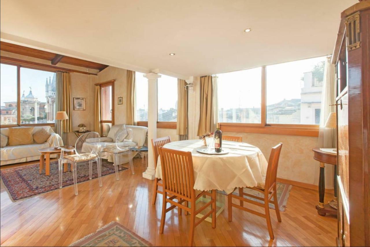 Amazing Panoramic Artist'S Loft Spanish Steps Rome Luaran gambar